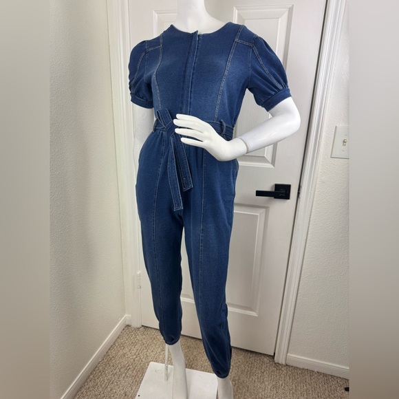 Habitual Women's Blue Denim Jumpsuit Size 14.  #160 - Picture 1 of 14